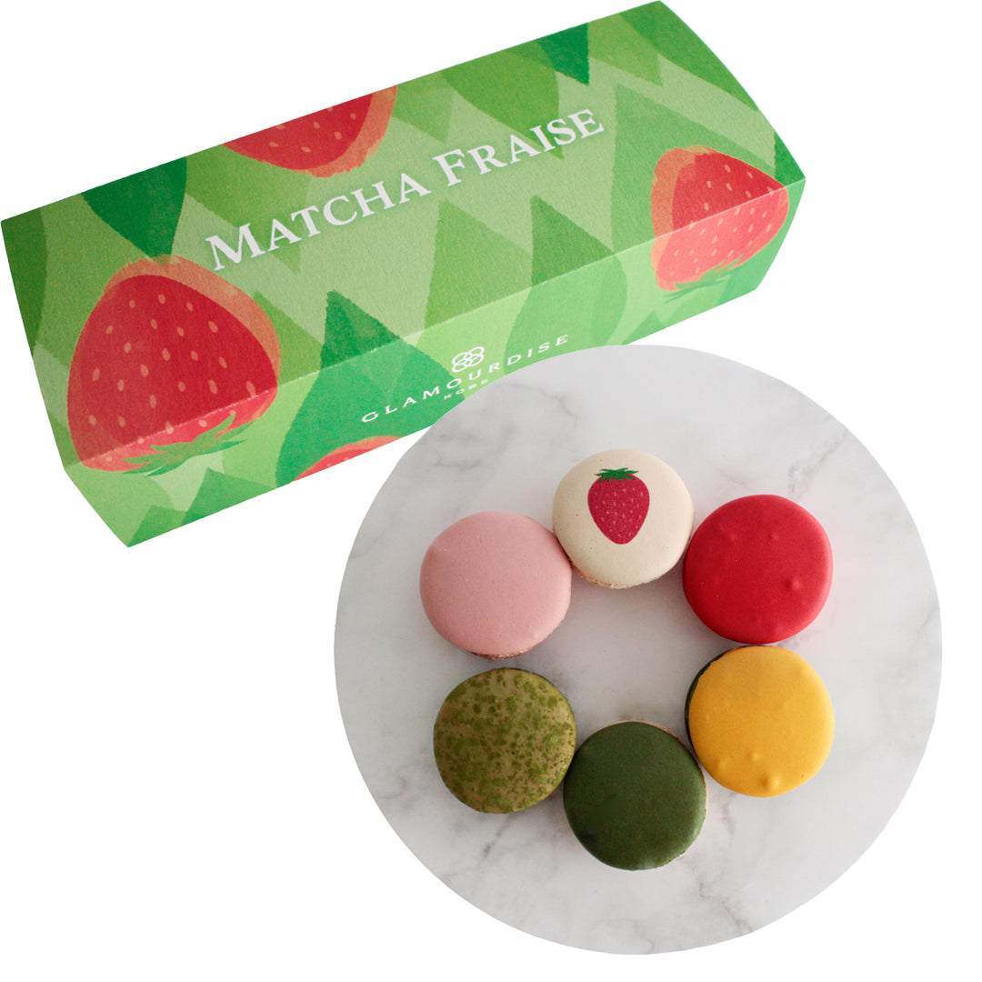 抹茶とイチゴのマカロン（冷凍） / 「マッチャ・フレーズ」